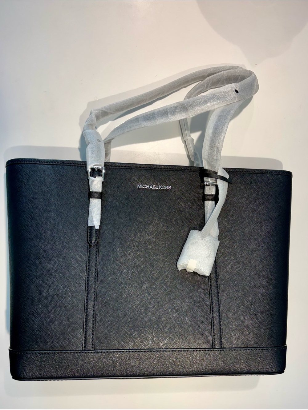 Michael Kors Large Saffiano Leather Tote Bag, black (new)